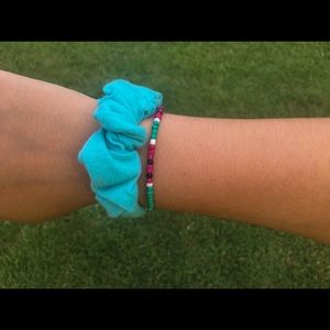 Handmade “watermelon” seed bead bracelet